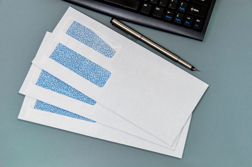 Double Window Envelopes for Checks